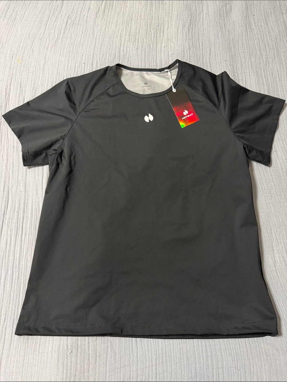 Men's Hotsuit Sauna T-Shirt in Black - Polyester Blend Size XL.